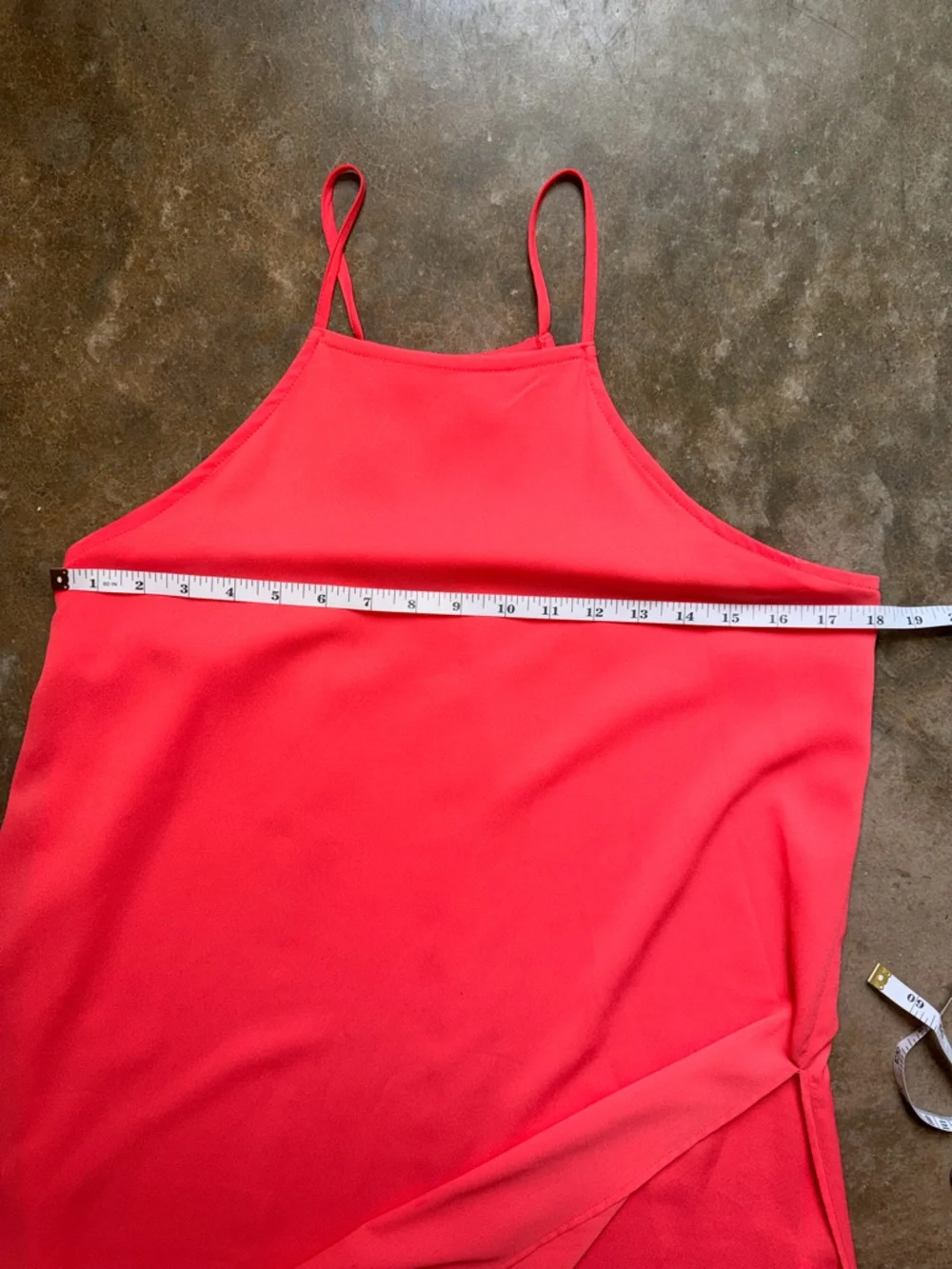 Gianni Bini Coral-Red Maxi Slip Dress - Picture 9 of 10